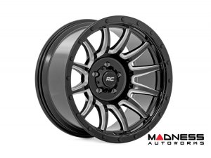 Custom Wheel 90 Series Wheel - One-Piece - Gloss Black w/ Machined Spokes| 20x10 | 6x5.5 | -19mm - Rough Country